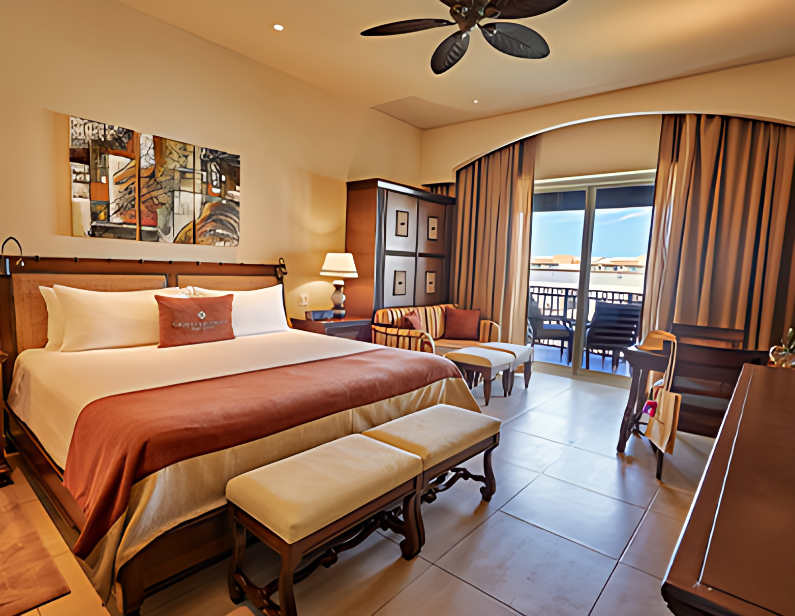 Grand Residences two-bedroom master suite bedroom